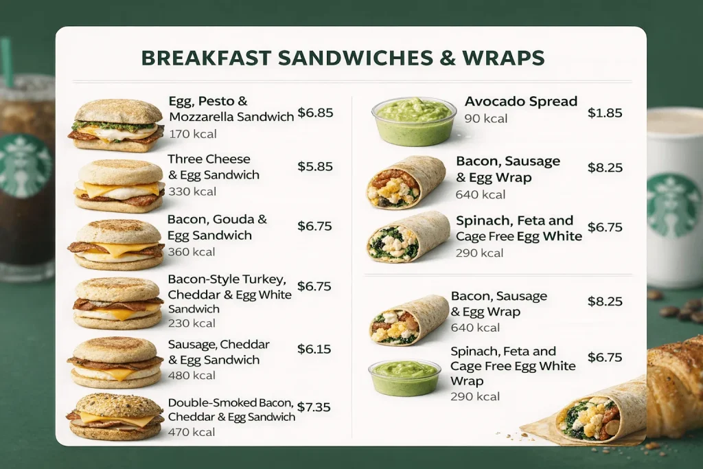 Starbucks Breakfast Menu