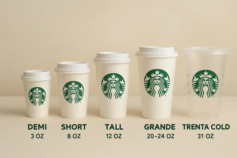 Starbucks Sizes