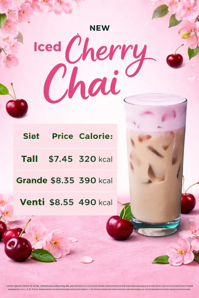 Iced Cherry Chai