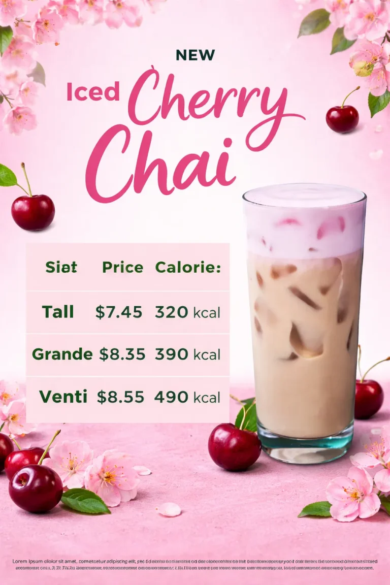 Iced Cherry Chai