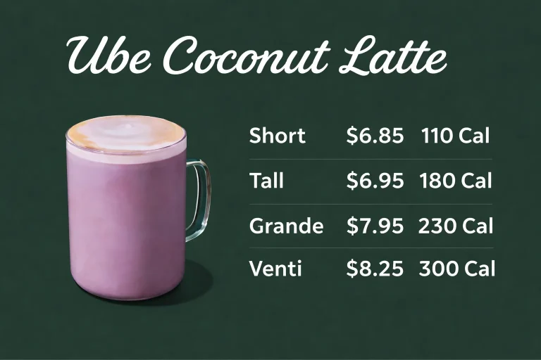 Ube Coconut Latte Starbucks Canada