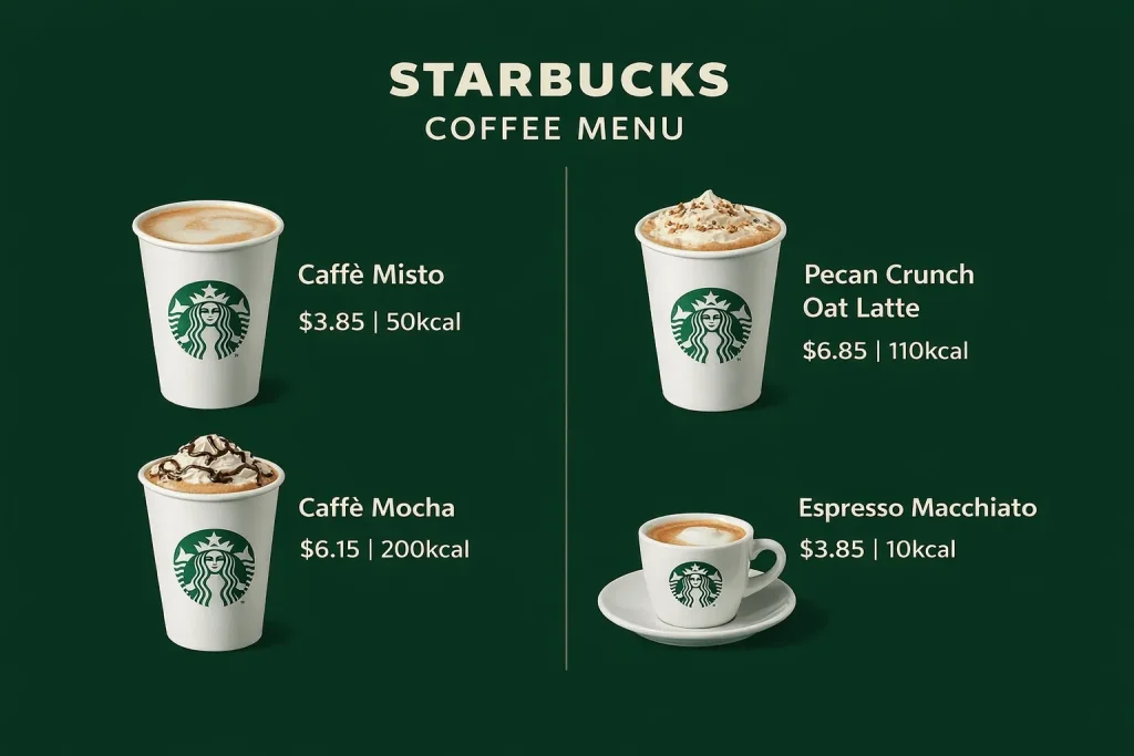 starbucks coffee menu