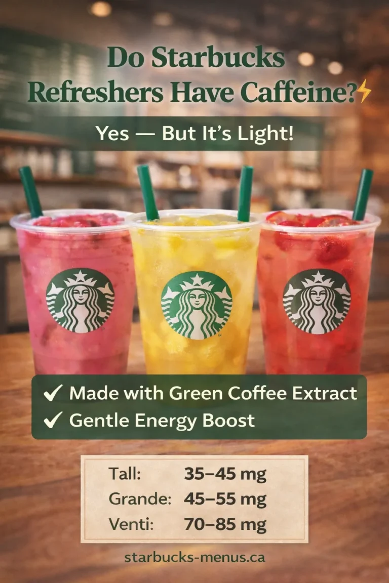Do Starbucks Refreshers Have Caffeine