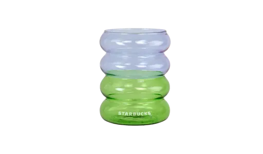 Glass rippled cup