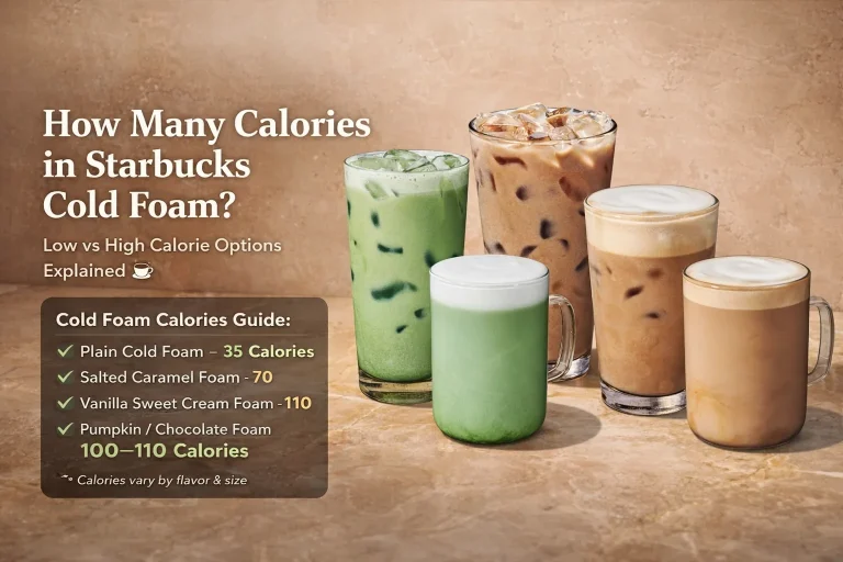 How Many Calories in Starbucks Cold Foam