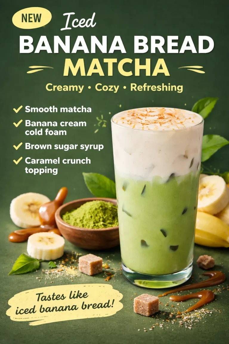 Iced Banana Bread Matcha Starbucks