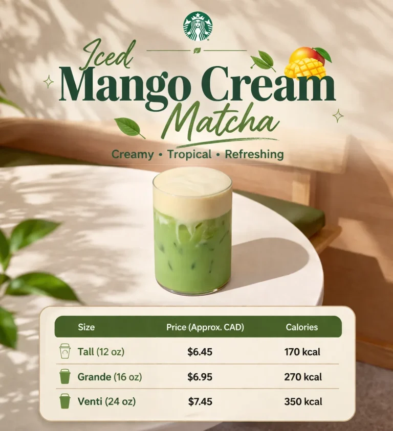 Iced Mango Cream Matcha