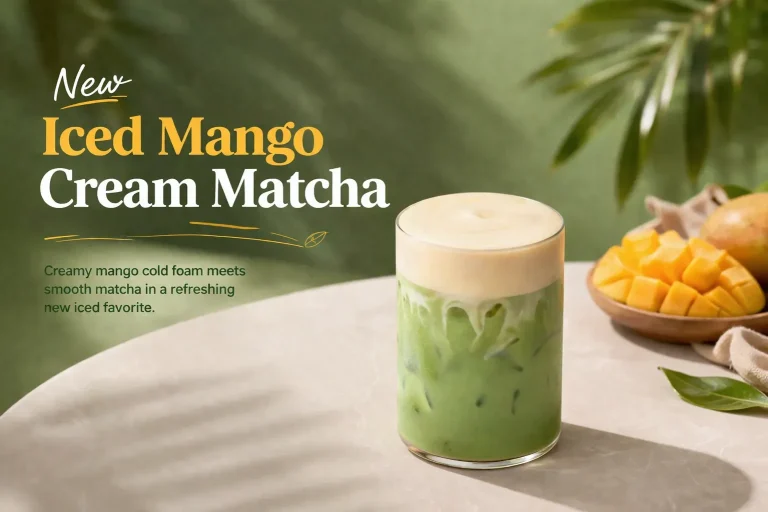 New Iced Mango Cream Matcha