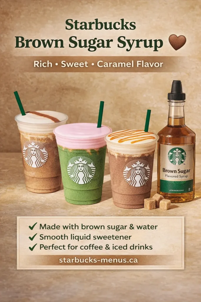 Starbuck Brown Sugar Syrup