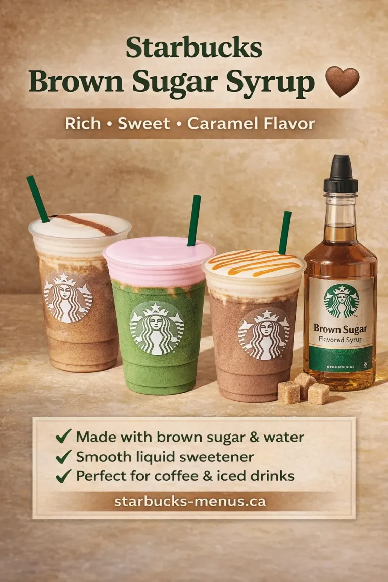 Starbuck Brown Sugar Syrup