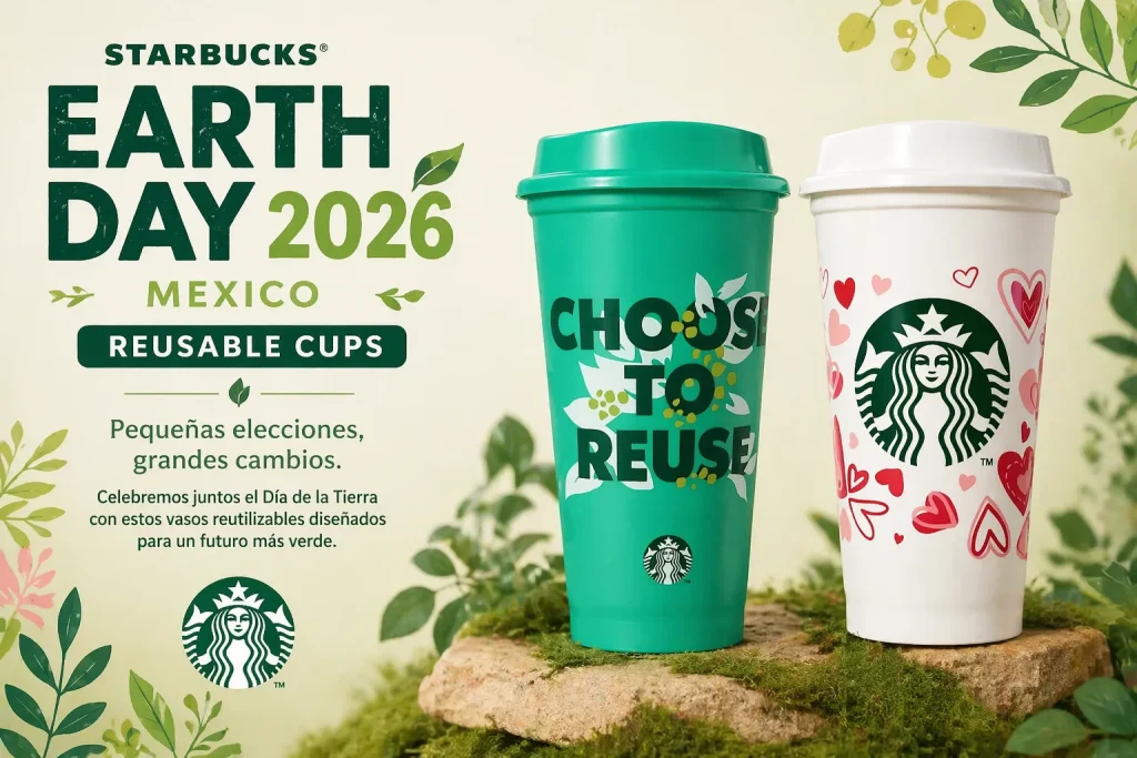 Starbucks Earth Day 2026 Mexico Reusable Cups