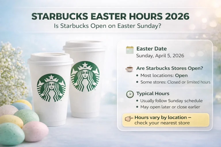 Starbucks Easter Hours