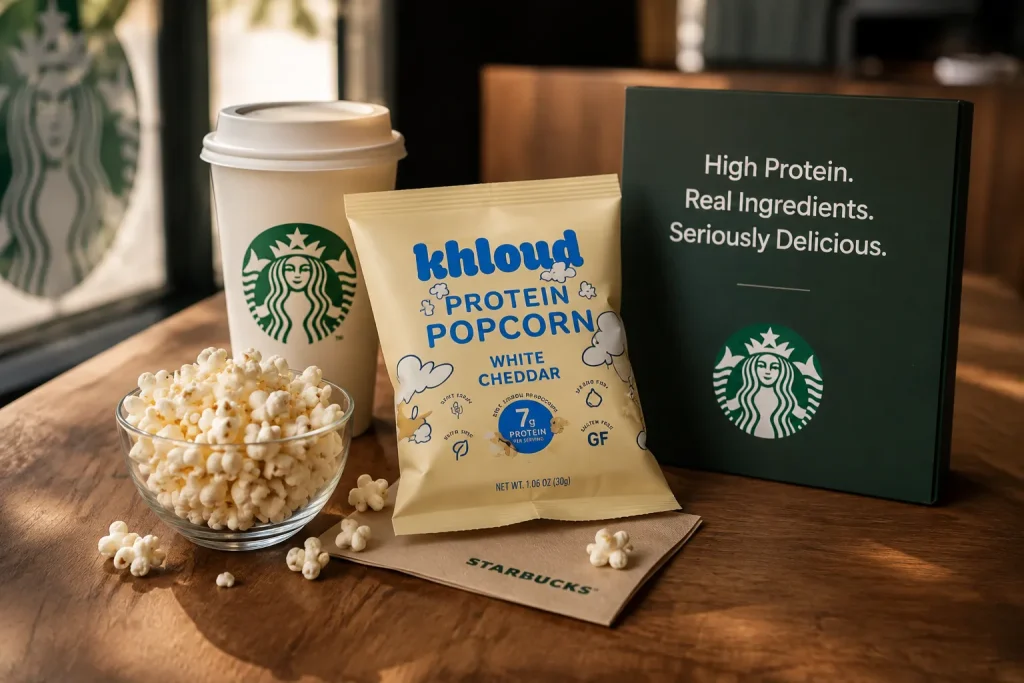 Starbucks Khloud White Cheddar Popcorn
