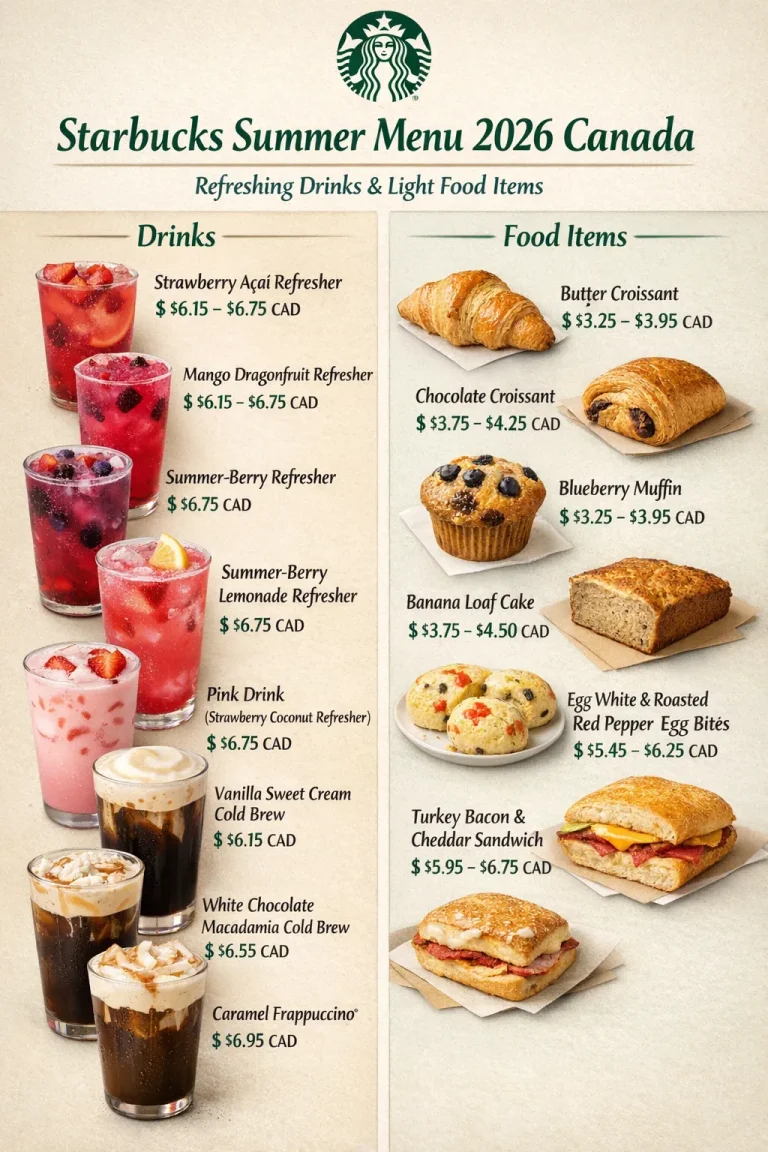 Starbucks Summer Menu 2026