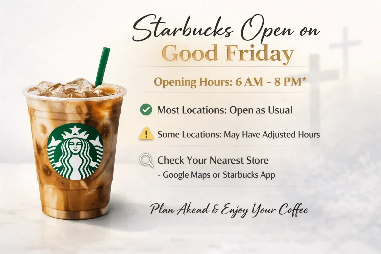 is starbucks open on good friday