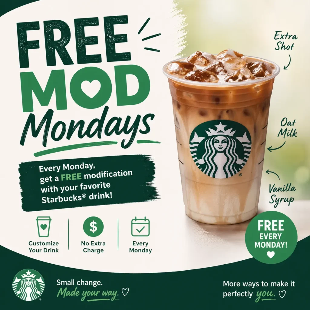 starbucks mod monday april