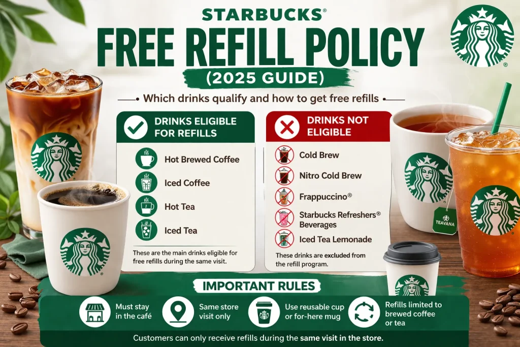 starbucks refill policy