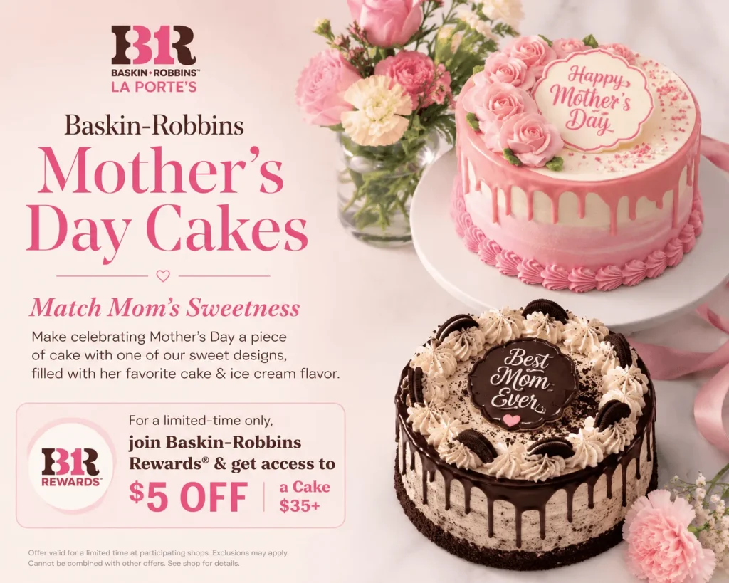 Baskin-Robbins Mother's Day Cakes