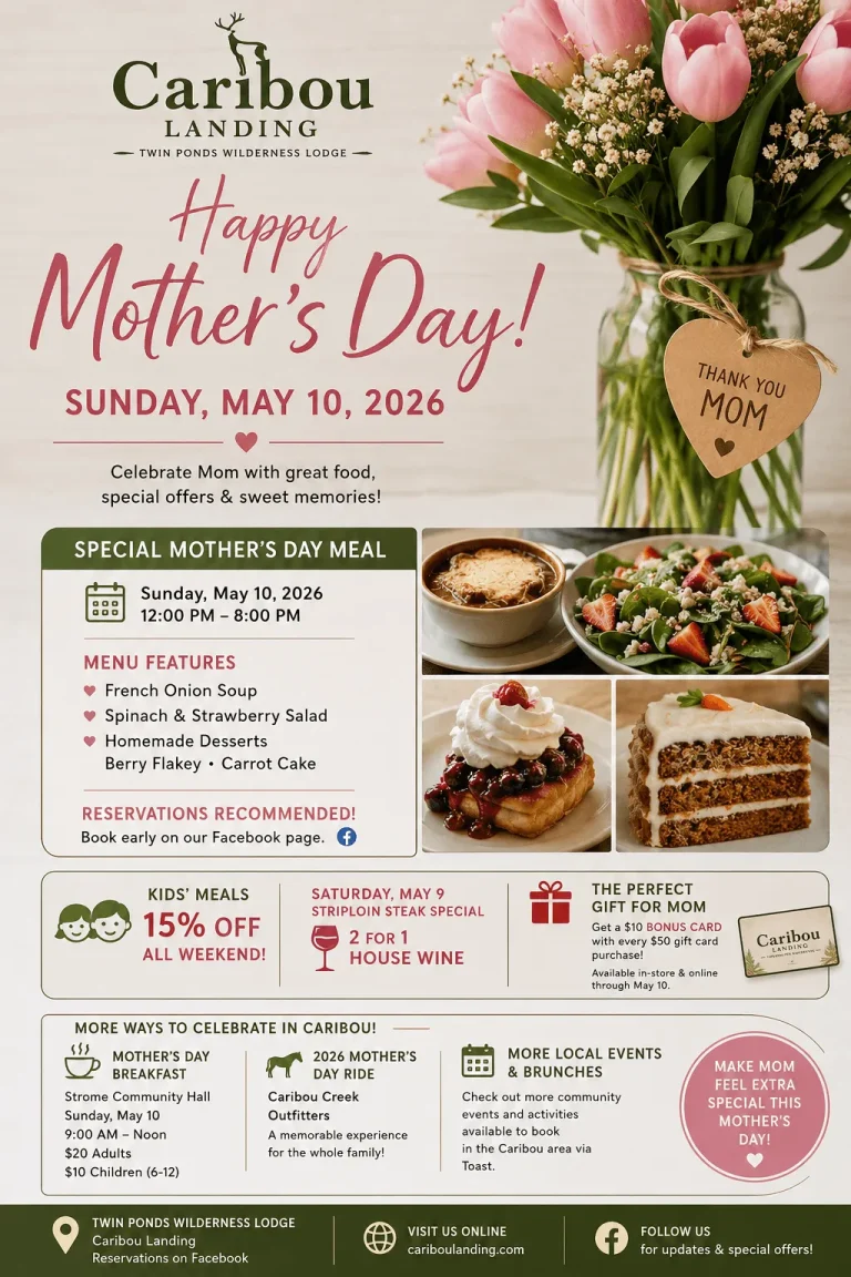 Caribou mother day 2026