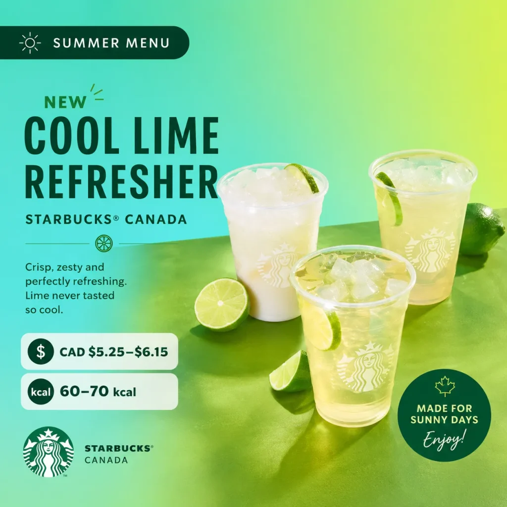 Cool Lime Refresher starbucks