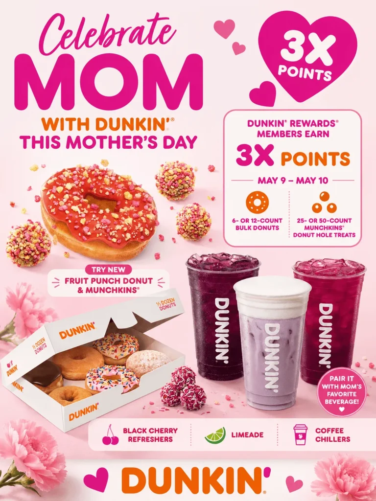 Dunkin Mother’s Day Donuts