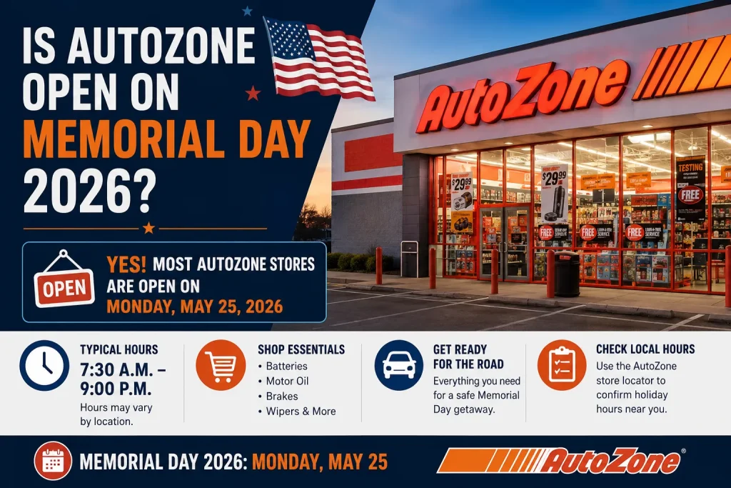 Is AutoZone Open on Memorial Day