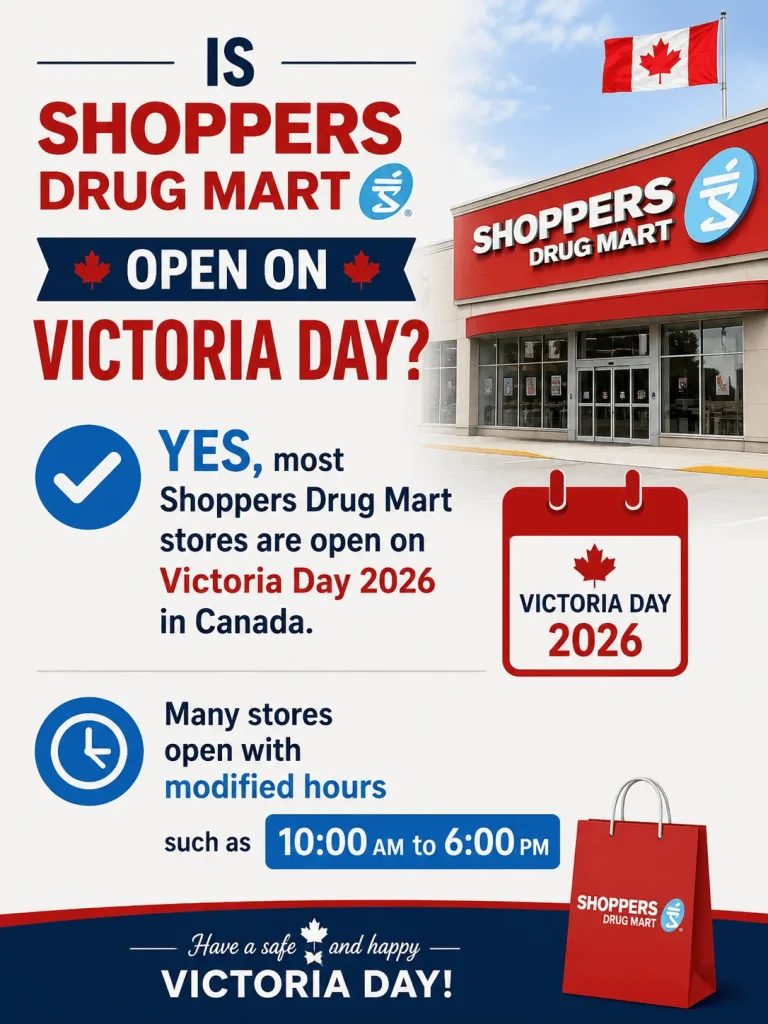 Is Shoppers Drug Mart Open on Victoria Day