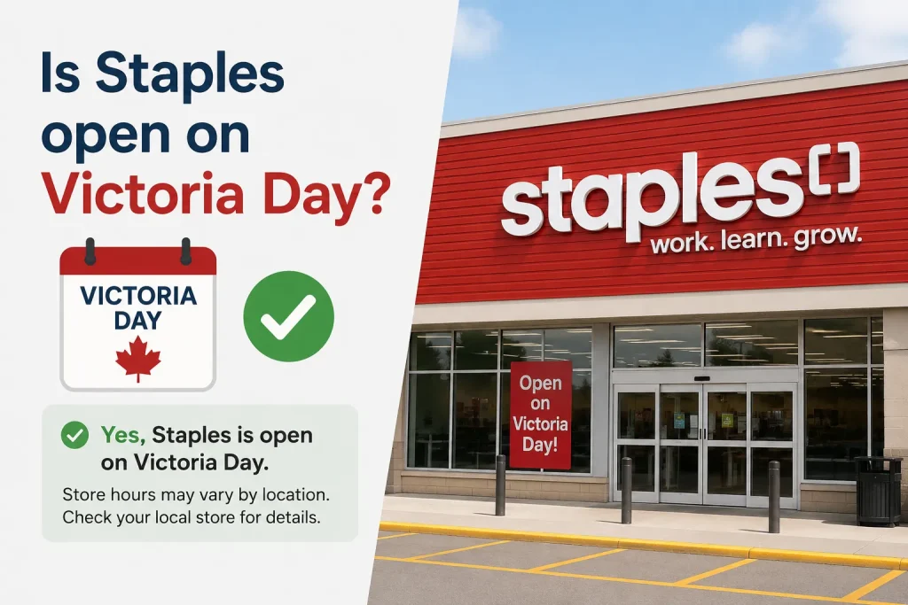 Is Staples Open on Victoria Day