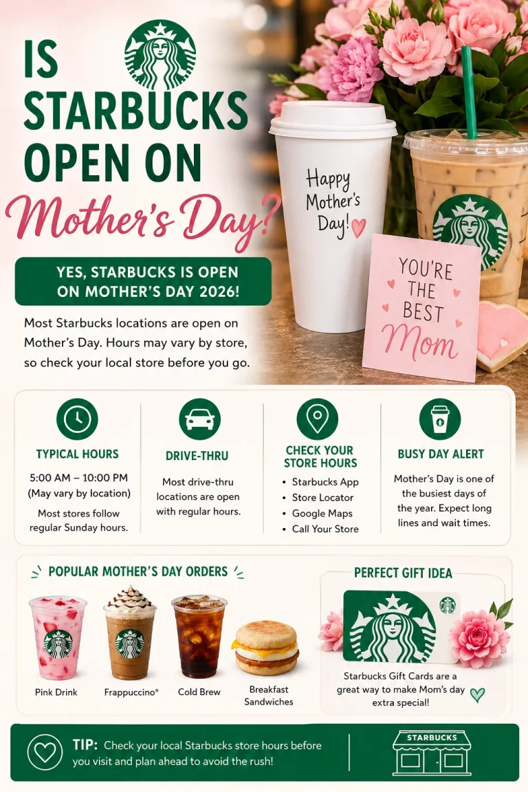 Is Starbucks Open on Mother’s Day