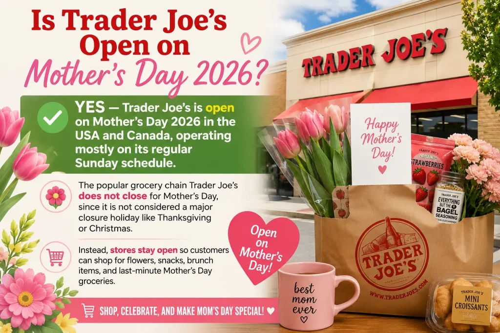 Is Trader Joe’s Open on Mother’s Day