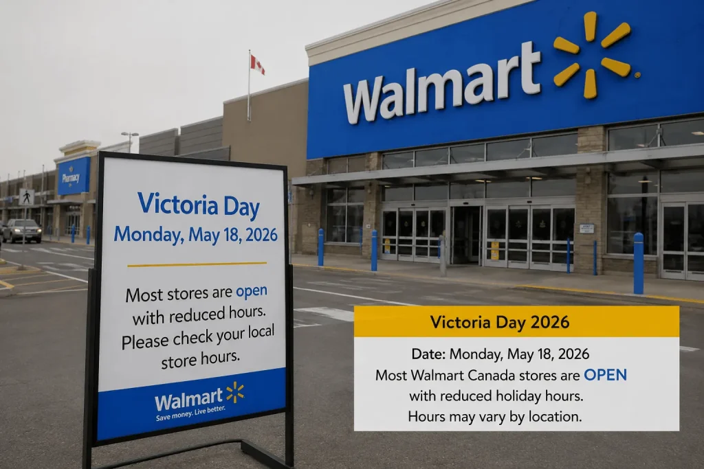 Is Walmart open on Victoria Day