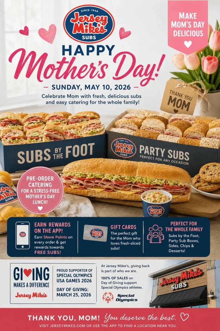 Jersey Mike’s Mother Day 2026