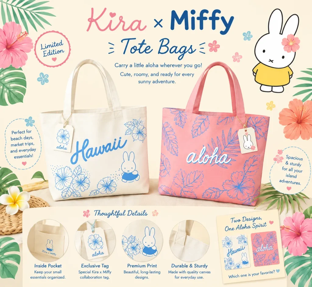 Kira x Miffy - Tote Bags