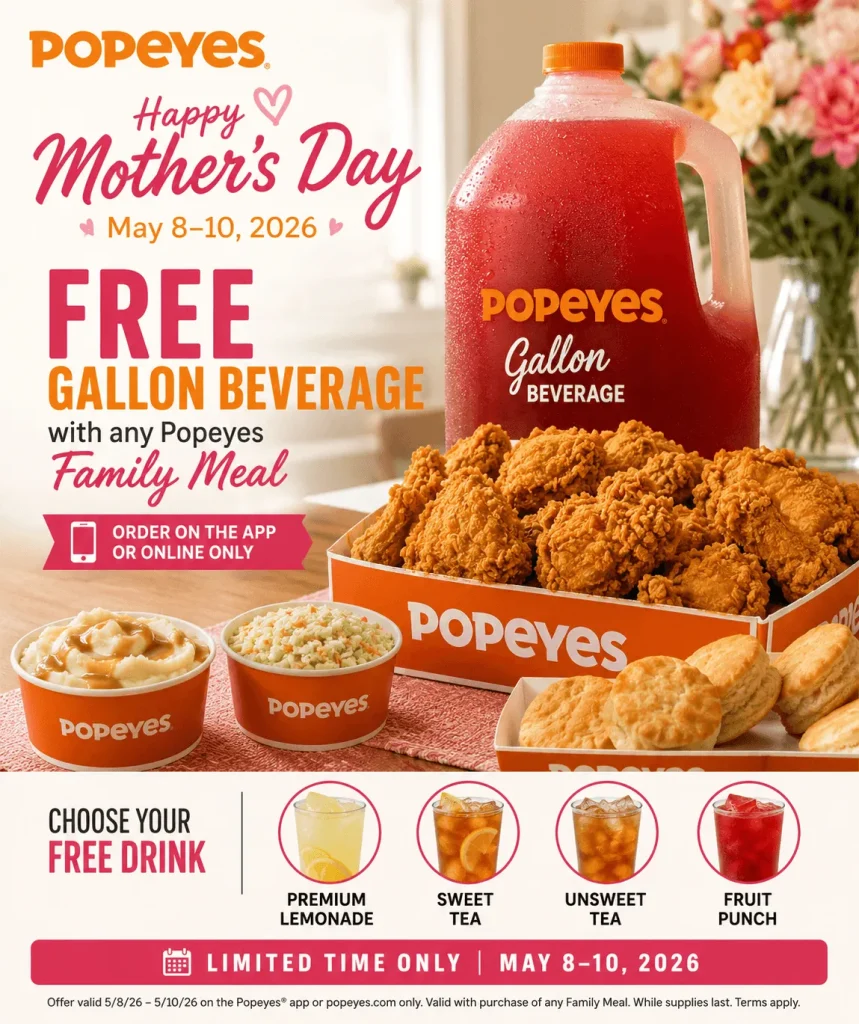 Popeyes Mother’s Day Special