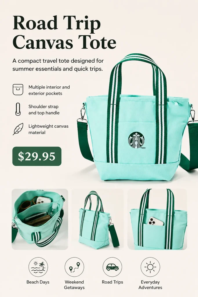 Road Trip Canvas Tote