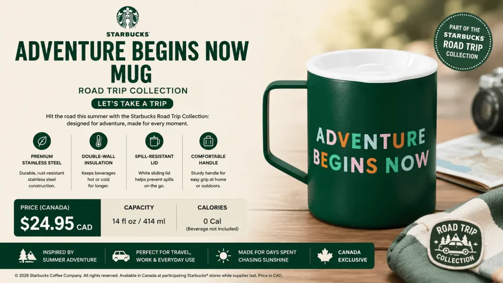 Starbucks Adventure Begins Now Mug