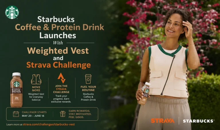 Starbucks Coffee & Protein Drink Launches With Weighted Vest and Strava Challenge