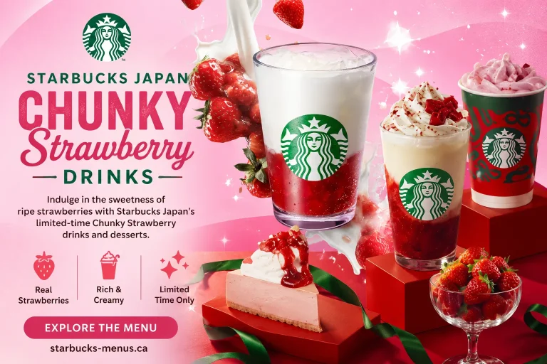Starbucks Japan Chunky Strawberry Drinks