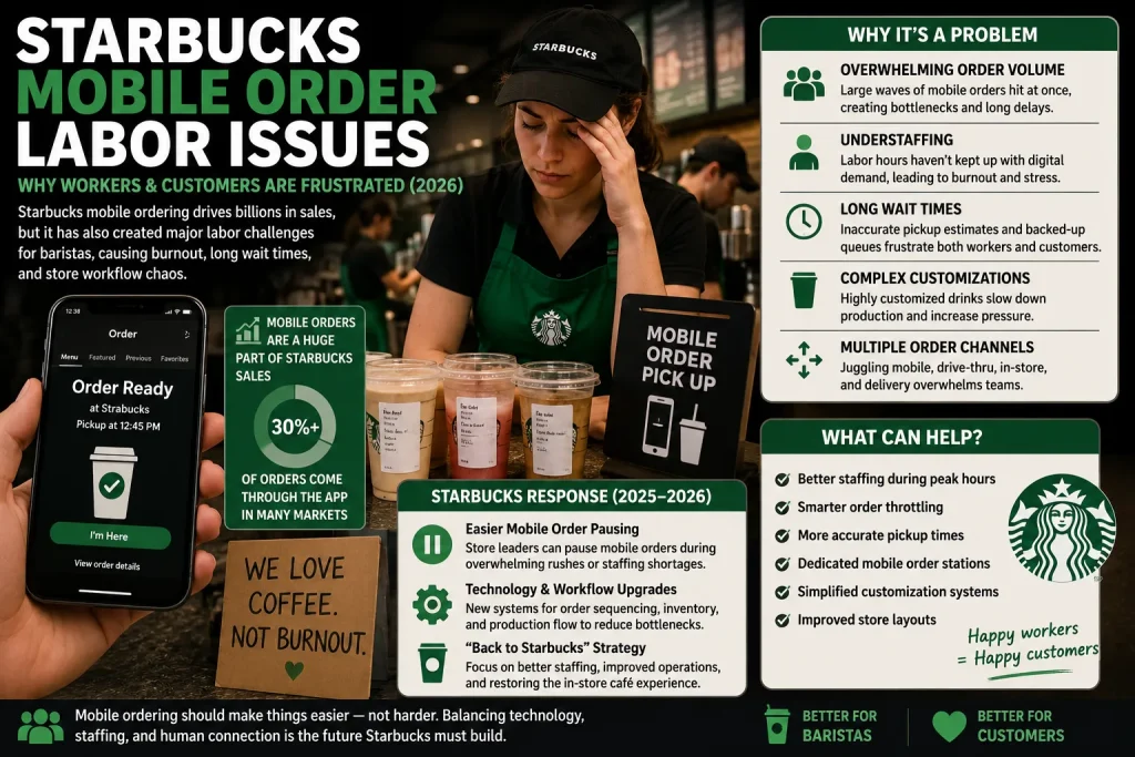 Starbucks Mobile Order Labor Issues