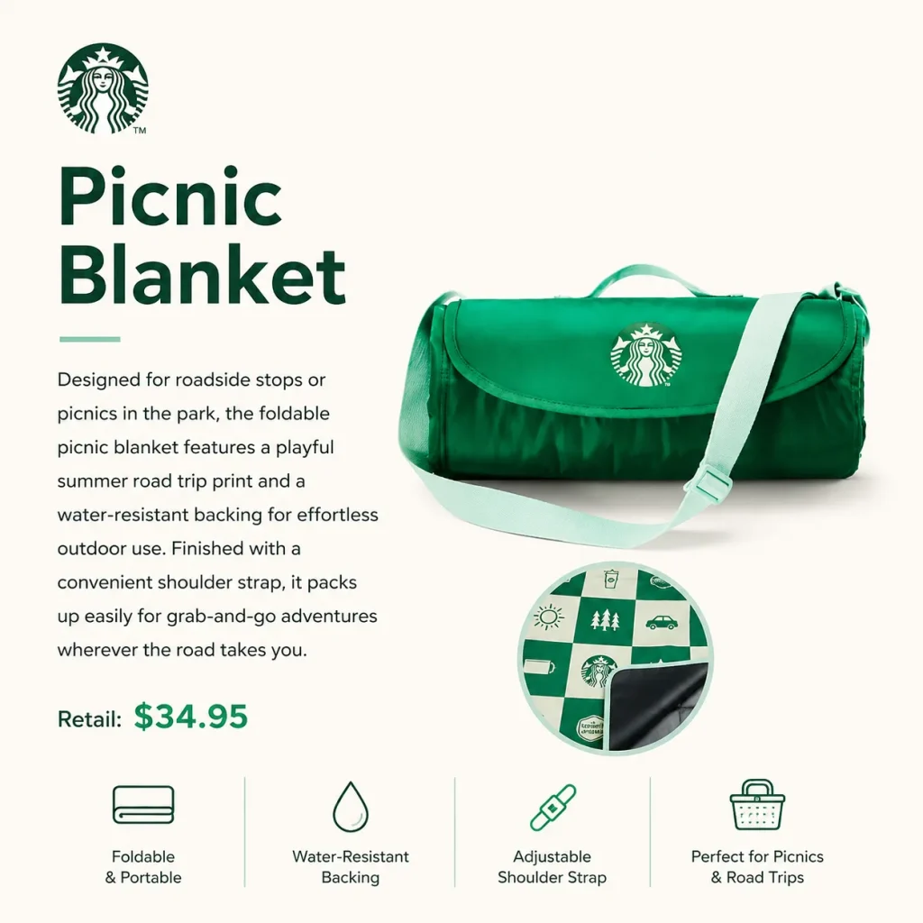 Starbucks Picnic Blanket