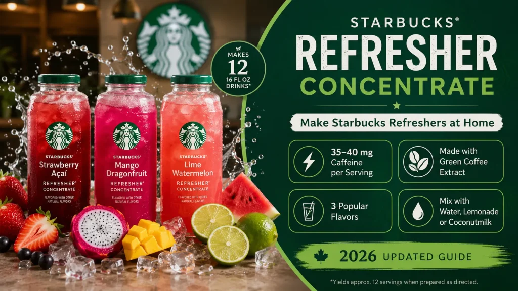 Starbucks Refresher Concentrate Canada
