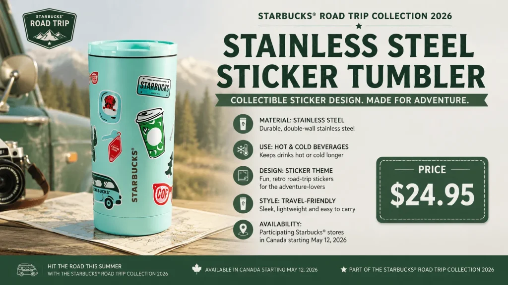 Starbucks Stainless Steel Sticker Tumbler