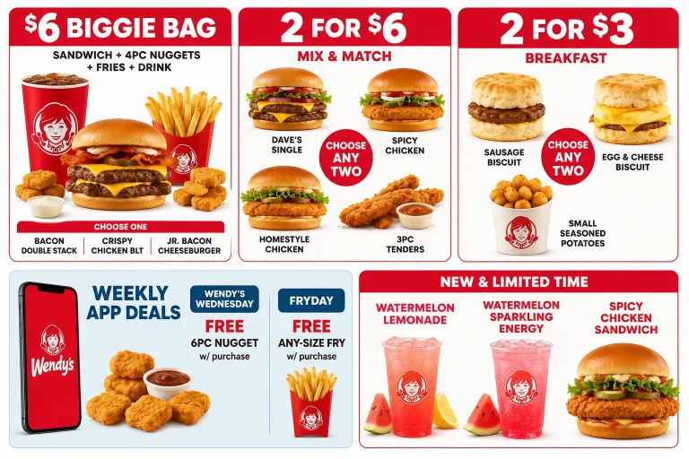 Wendy’s Specials Canada