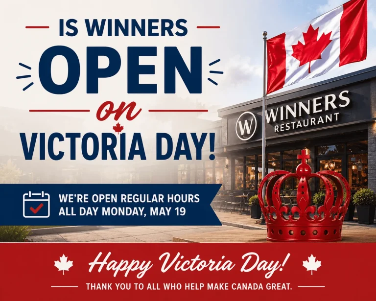 is winners open on victoria day