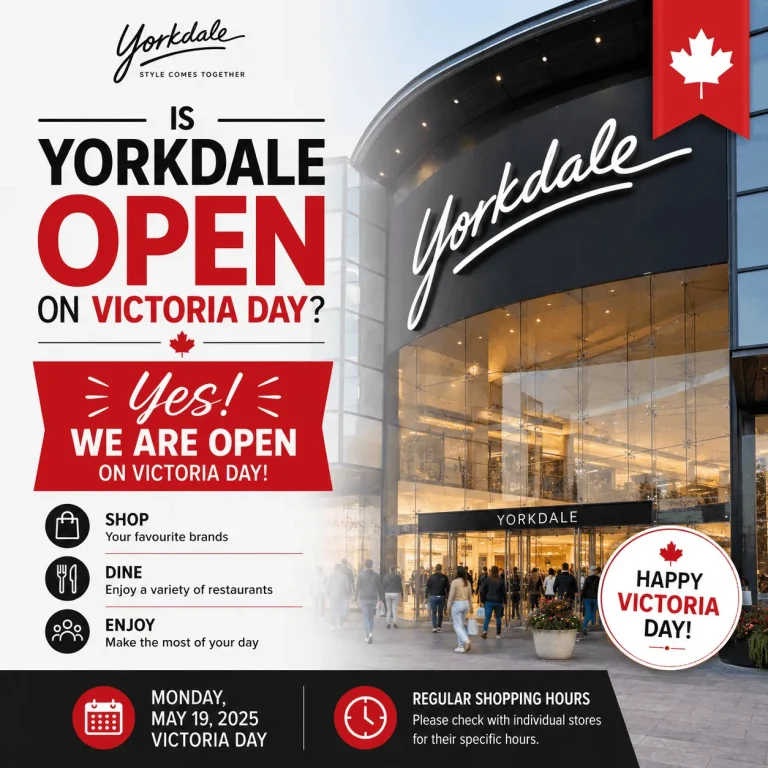 is yorkdale open on victoria day