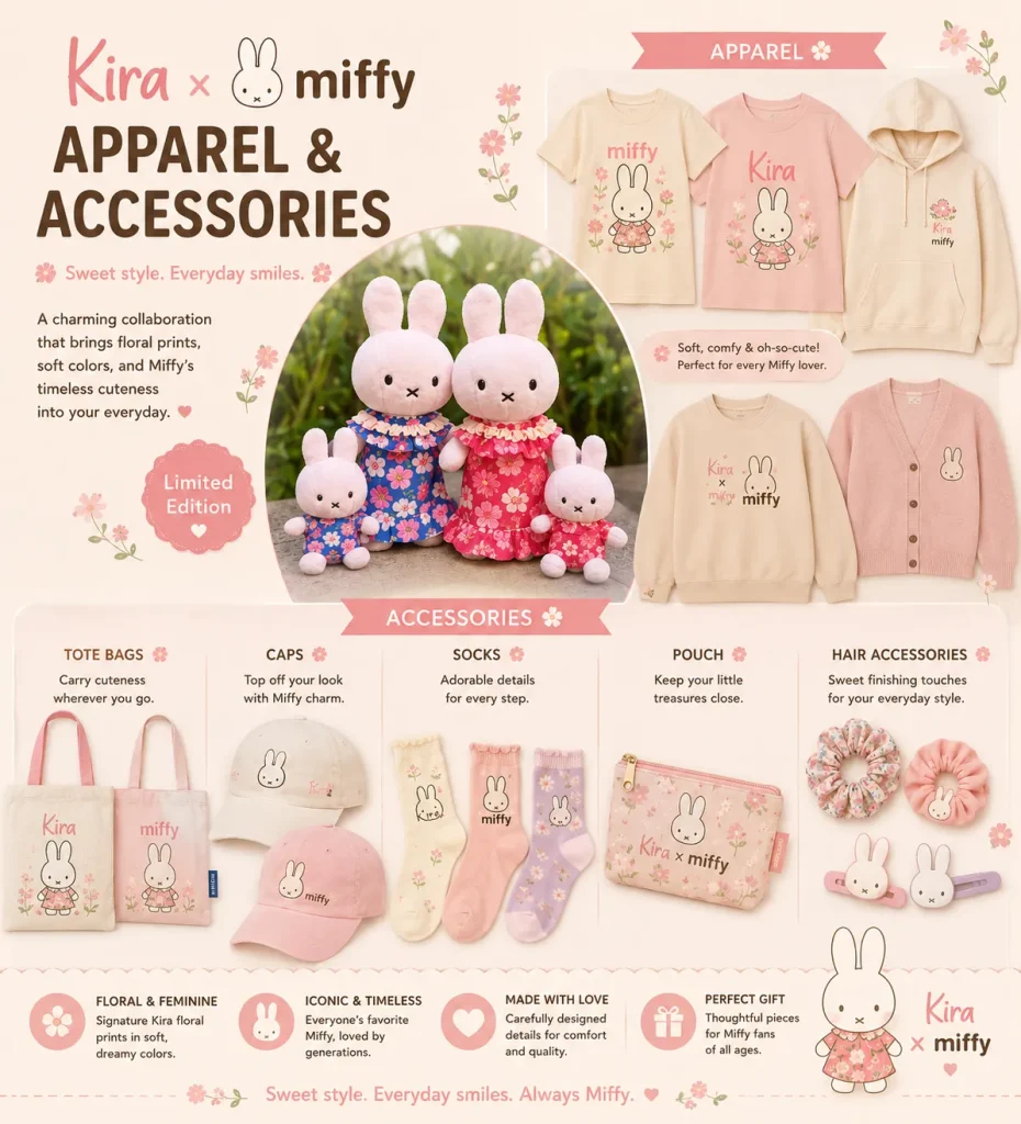 kira x miffy Apparel & Accessories