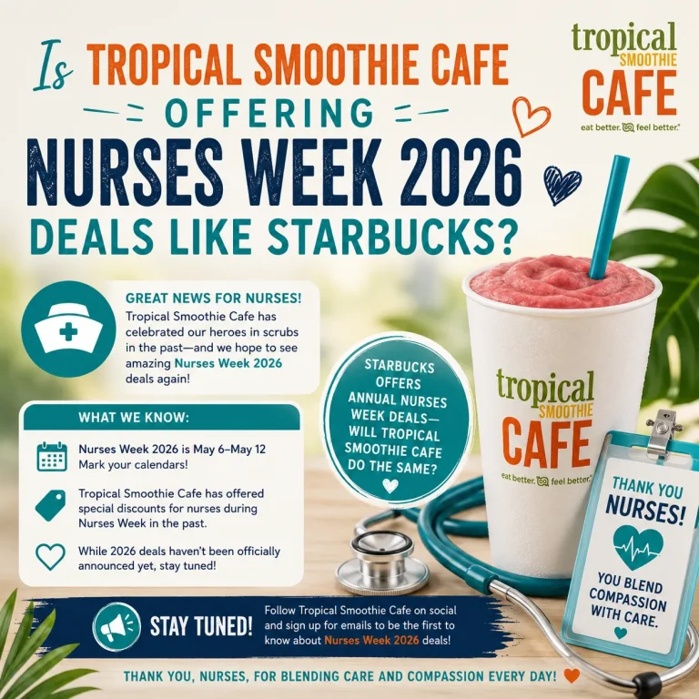 tropical smoothie cafe nurses week