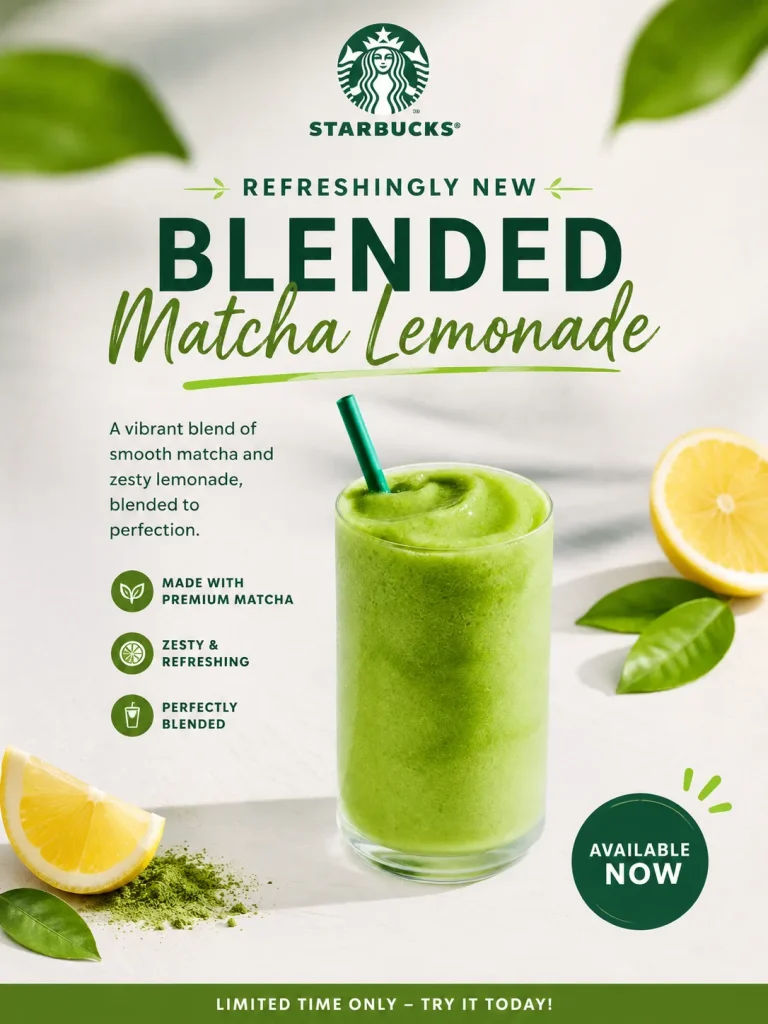 Blended Matcha Lemonade
