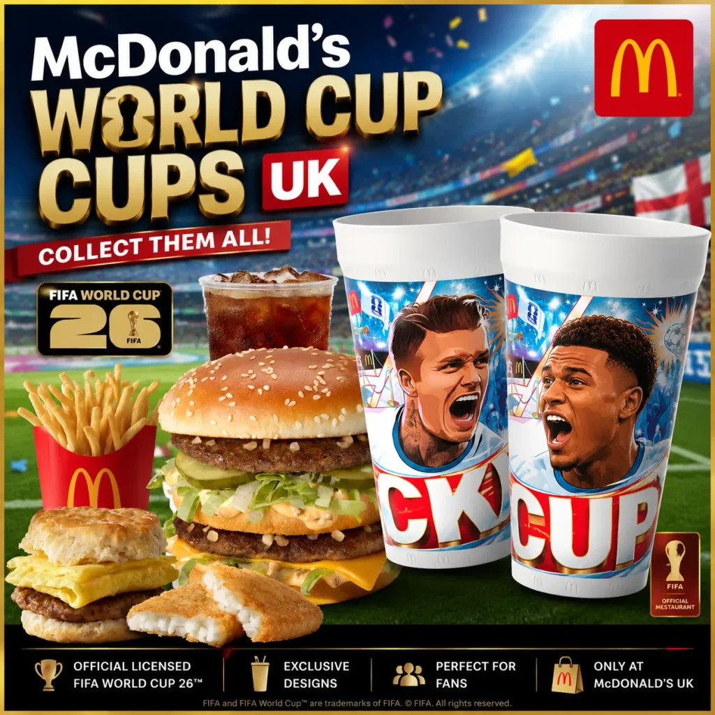 McDonald World Cup Cups UK