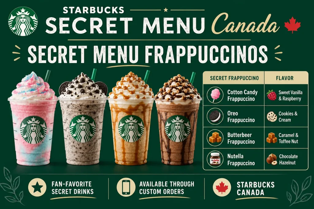 Secret Menu Frappuccinos